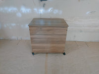 Heavy Duty Wooden Dog Crate Furniture with Wheels– Indoor Pet Kennel