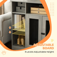 47" Dog Crate Furniture with Storage