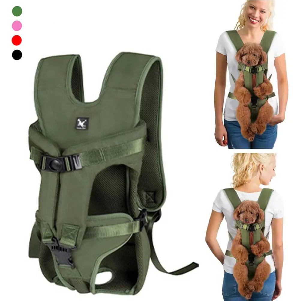 Front-Carry Pet Backpack Carrier for Cats & Small Dogs