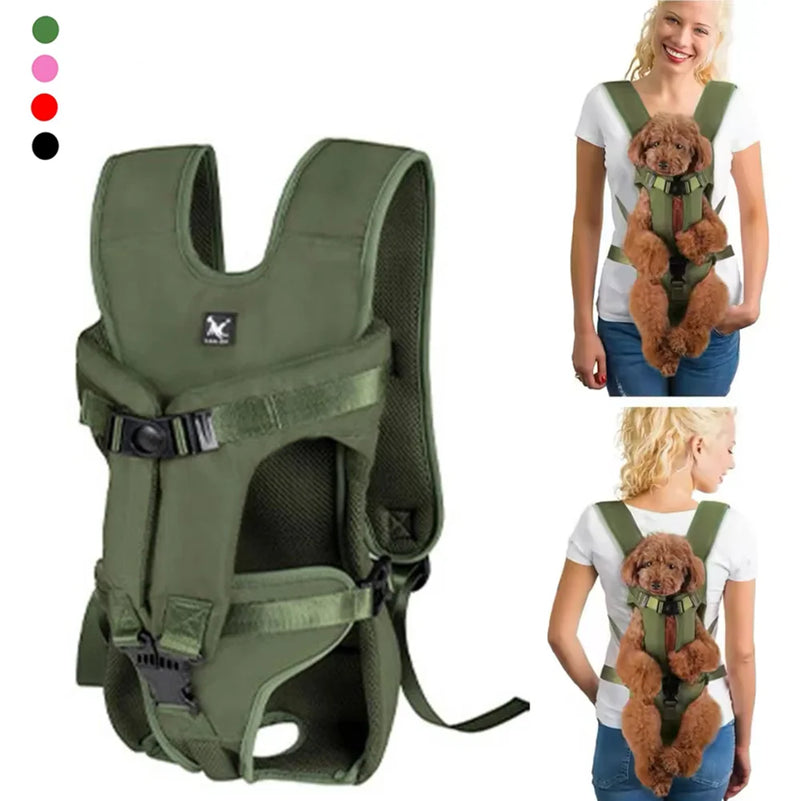 Front-Carry Pet Backpack Carrier for Cats & Small Dogs