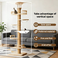 Multi-Level Cat Tree Tower with Condo, Perch & Hammock